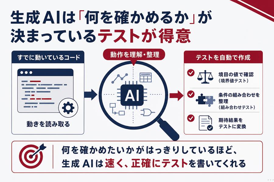 3. 生成AIは「何を確かめるか」が決まっているテストが得意