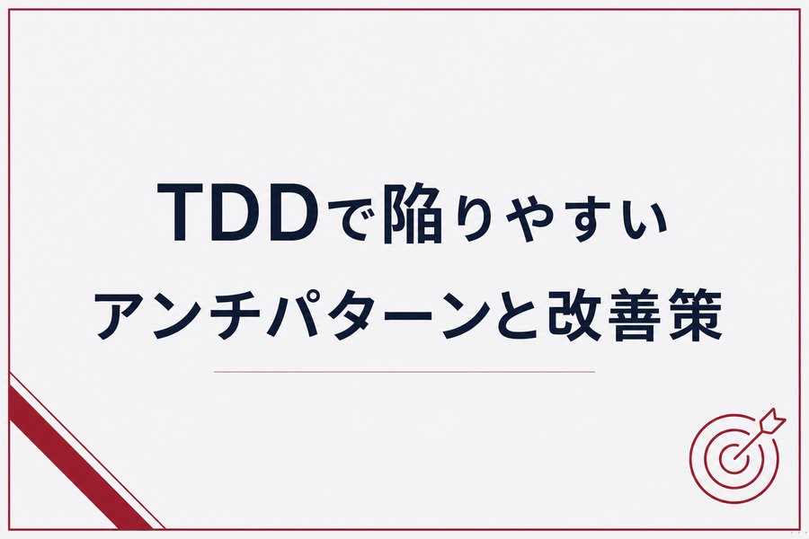 TDDで陥りやすいアンチパターンと改善策