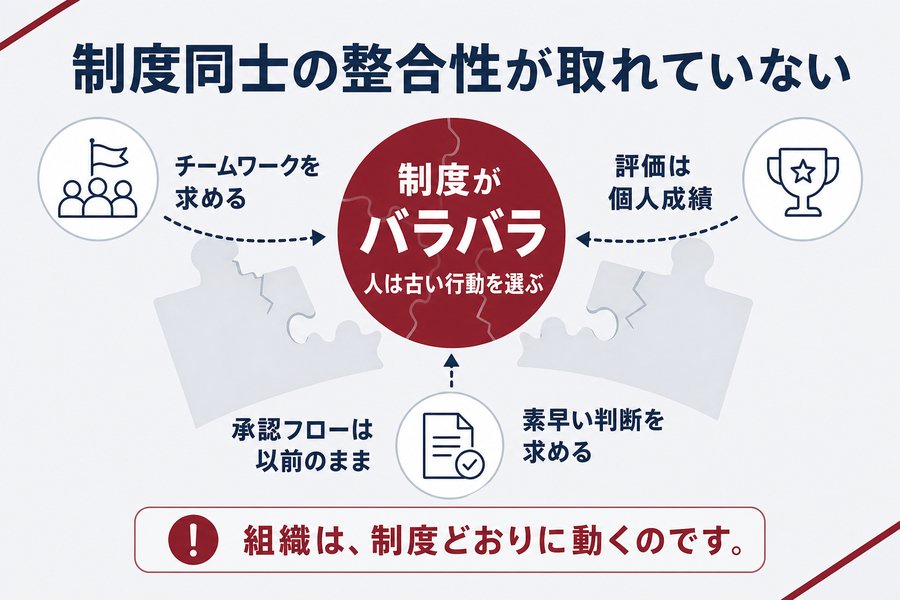 3. 制度同士の整合性が取れていない